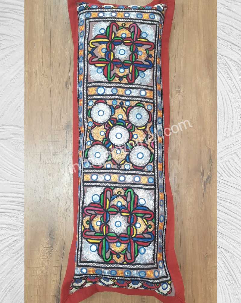 Sindh Zari Hand Embroidered Vintage Cushion 1